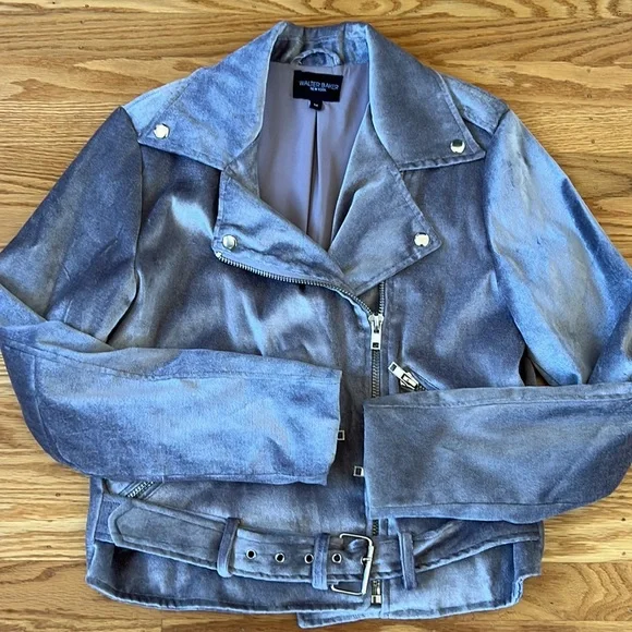 Walter Baker Violet Velvet Jacket - Picture 7 of 8